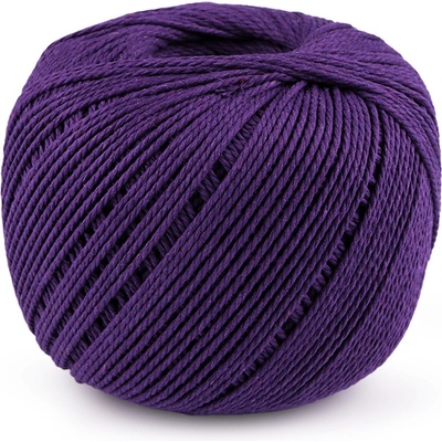 Prima-obchod Bavlněná příze macrame Ø2 mm rozčesávací, barva 8 fialová