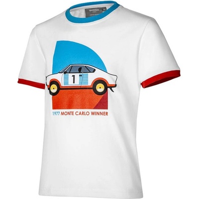 dětské tričko Škoda Icons RS 130 bílá vel. 110-116 6U0084220E