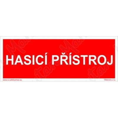 Manutan Hasicí přístroj, plast 300 x 75 x 1,1 mm, fotoluminiscenční
