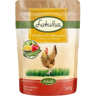 Lukullus Adult valenciana kuracie s ryžou paella a zeleninou 6 x 300 g