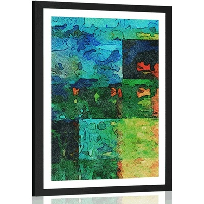 Plakát s paspartou moderní výtvarné umění - 30x45 black