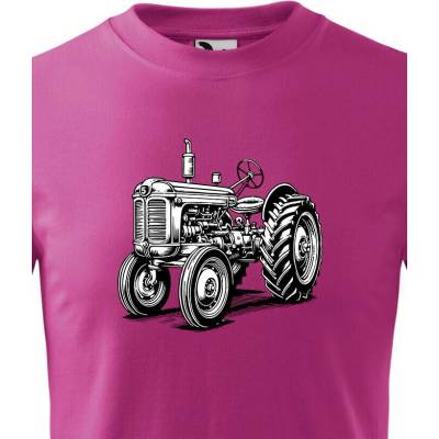 Dětské tričko Traktor Purpurová Canvas Dětské tričko Bezvatriko.cz 2713