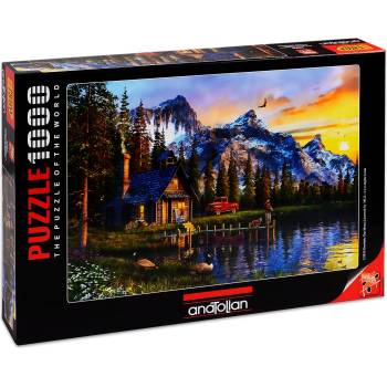 Anatolian Пъзел Anatolian от 1000 части - Залез над планинската хижа, Доминик Дейвисън (P1024)
