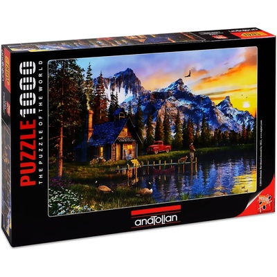 Anatolian Пъзел Anatolian от 1000 части - Залез над планинската хижа, Доминик Дейвисън (P1024)