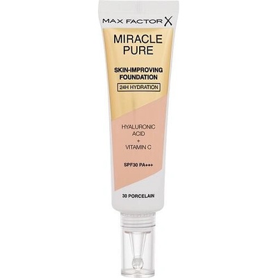 Max Factor Miracle Pure Skin dlouhotrvající make-up SPF30 30 Porcelain 30 ml
