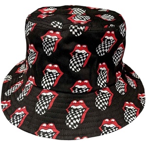 The Rolling Stones Checker Tongue Pattern Шапка Charcoal Grey S/M (RSBH06C01)