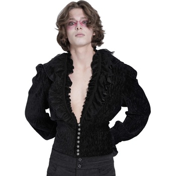 Devil fashion Мъжка тениска с дълъг ръкав DEVIL FASHION - Black - SHT13301