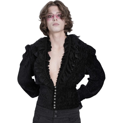 Devil fashion Мъжка тениска с дълъг ръкав DEVIL FASHION - Black - SHT13301