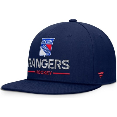 Fanatics New York Rangers NHL Authentic Pro A/Cap Flat Brim Square Visor Structured