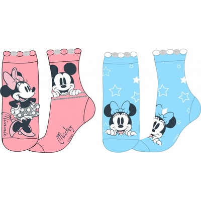 Minnie Mouse licencie Dievčenské ponožky tyrkysová/ ružová