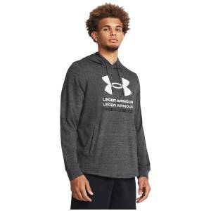 Under Armour UA Rival Terry Graphic Hood Размер: L / Цвят: сив