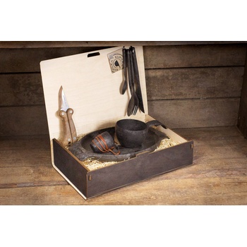 KUPILKA Комплект прибори за хранене Kupilka Platinum Black, дървена кутия, черен (T00051530)