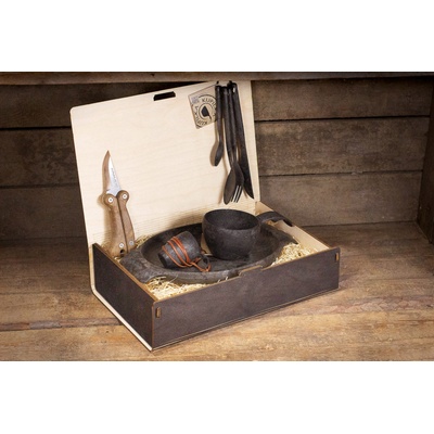 KUPILKA Комплект прибори за хранене Kupilka Platinum Black, дървена кутия, черен (T00051530)