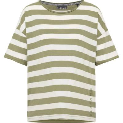 ELBSAND Дамска тениска ELBSAND Women's Luani T-Shirt - Green Leaf / Cloud White (916-4058-0711)