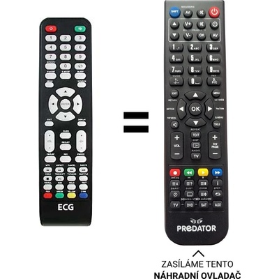 Diaľkový ovládač Emerx ECG 32H03T2S2,40F01T2S2