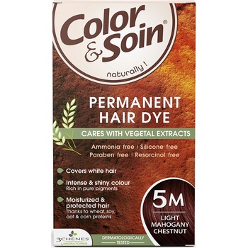 3 Chenes Color & Soin Боя за коса, 5М Светломахагонов кестеняв цвят
