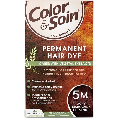3 Chenes Color & Soin Боя за коса, 5М Светломахагонов кестеняв цвят