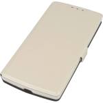  Кожен калъф, тип портфейл и поставка за LG G4C, LG Magna - Wallet Flip Case (бял)