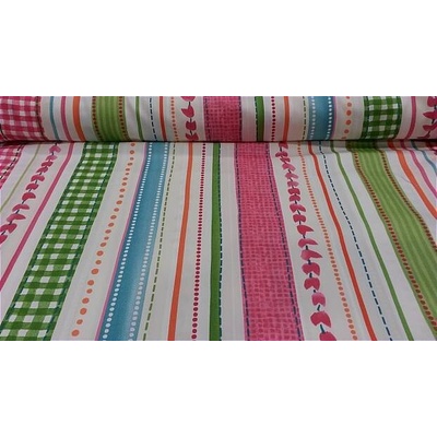 Bytema dekorační látka RAYA pink šíře 140 cm