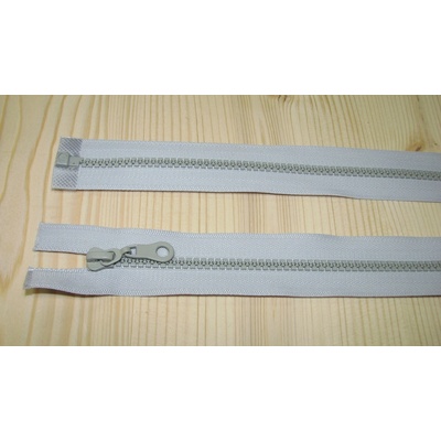 Zips kostenný šedá 5mm deliteľný 45cm