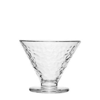 Image 1 of Horecano - Стъклена чаша за десерти конус с релеф 160мл ф10xh8, 2см (HC-11331) (DSK034A) (0111331)
