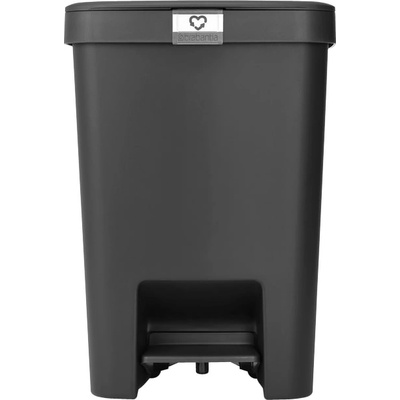 Brabantia Кош за смет с педал Brabantia StepUp 25L, Dark Grey (1008482)