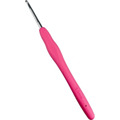 Pro Háčkování Háček se silikonovou rukojetí 3 mm – Zboží Dáma