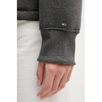 Tommy Hilfiger Суичър Tommy Hilfiger в сиво с качулка с изчистен дизайн WW0WW46815 (WW0WW46815)