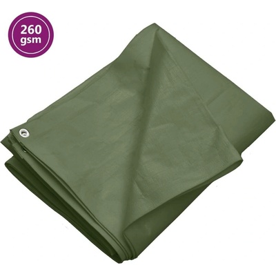 zahrada-XL Plachta 3 x 6 m 260 g/m² zelená HDPE 151549
