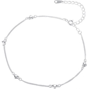 Silenti Jewelry Сребърна гривна за крак "Аморе