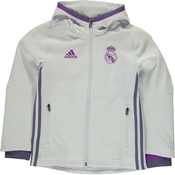 adidas Real Madrid Pre Match Jacket Junior White