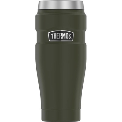 Thermos vodotěsný termohrnek s otočným uzávěrem 470 ml vojenská zelená