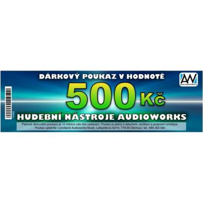 AW Dárkový poukaz Audioworks v hodnotě 500 Kč