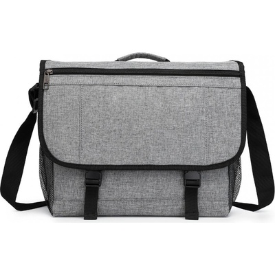 Kono Unisex bezpečnostná crossbody taška na rameno sivá