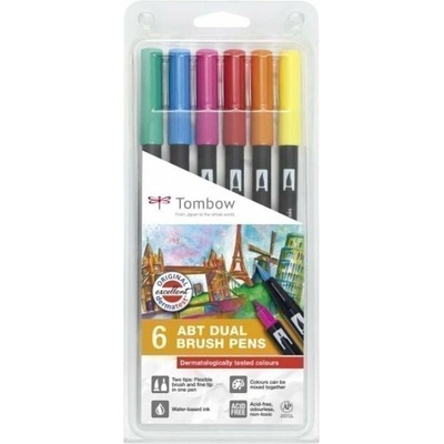 Tombow Oboustranný štětcový fix ABT - Dermatologicaly 6 ks