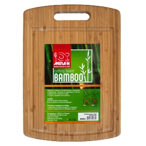 Horecano Бамбукова дъска с борд 35, 5х25, 2х1, 9см(b3081l) (011685)