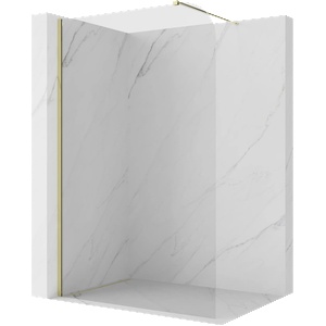 Mexen Kioto-P Душ стена Walk-in 70 x 200 см, прозрачен 8 мм, златен - 800-070-101-50-00-P (800-070-101-50-00-P)