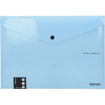 Image 1 of Optima Папка с копче Optima, А4, паст. цветове, асорти (32183-А-ПАСТЕЛ)