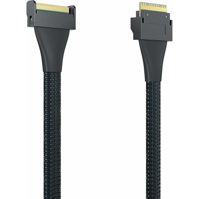 10Gtek SAS кабел 10Gtek CAB-MCIO/8654-8i-P0.75M-11-85, от SlimSAS SFF-8654 към MCIO SFF-TA-1016 8i, 0.75 m (CAB-MCIO/8654-8i-P0.75M-11-85)