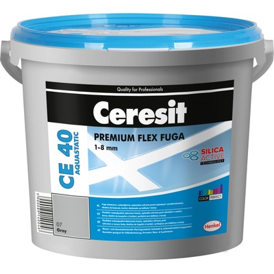 Ceresit CE 40 Biela 01 Aquastatic škárovacia hmota 5 kg, biela