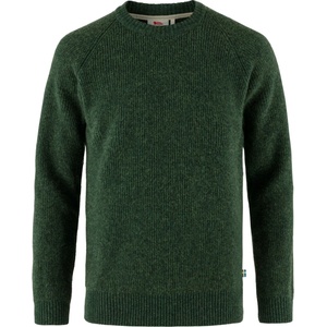 Fjällräven Мъжки вълнен пуловер Fjällräven Övik Rib Sweater Wool jumper - Deep Forest - размер XS (105-4775-0111)