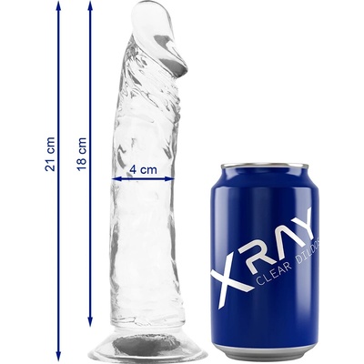 X RAY PRIEHĽADNÉ DILDO 21 CM