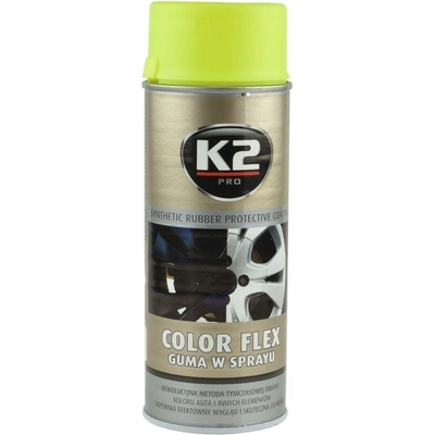 K2---CHEMIE-A-KOSMETIKA L343ZO COLOR FLEX 400 ml ŽLUTÁ - ochranný nátěr ze syntetického kaučuku