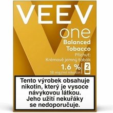 VEEV ONE náplň Balanced Tobacco 18 mg 2ks