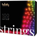 Twinkly Strings Multi-Color chytré žárovky na stromeček 100 ks 8m černý kabel