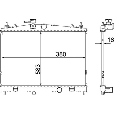 Chladič, chlazení motoru MAHLE CR 856 000S