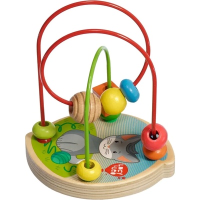 LUCY&LEO Лабиринт с дървени мъниста - Коте, Lucy&Leo