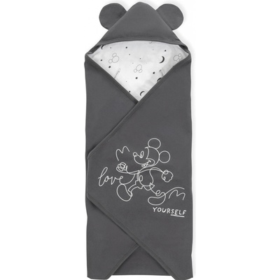 HAUCK Zavinovacia deka do autosedačky a kočíka Snuggle Mickey Mouse Anthracite