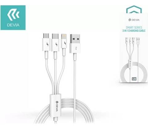 Devia ST329975 SMART 3 v 1 micro USB/Type-C/Lightning 1,2m