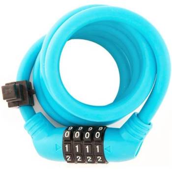 ULAC Велоключалка с кабел спирала Ulac Zen Master sky с шифър